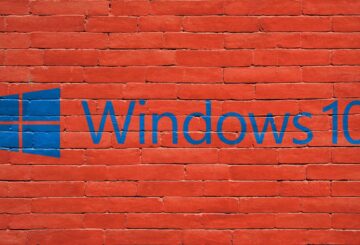 Windows 10 skrevet på mur